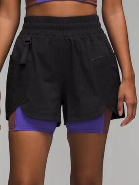 lululemon athletica Black Cargo Hiking Shorts